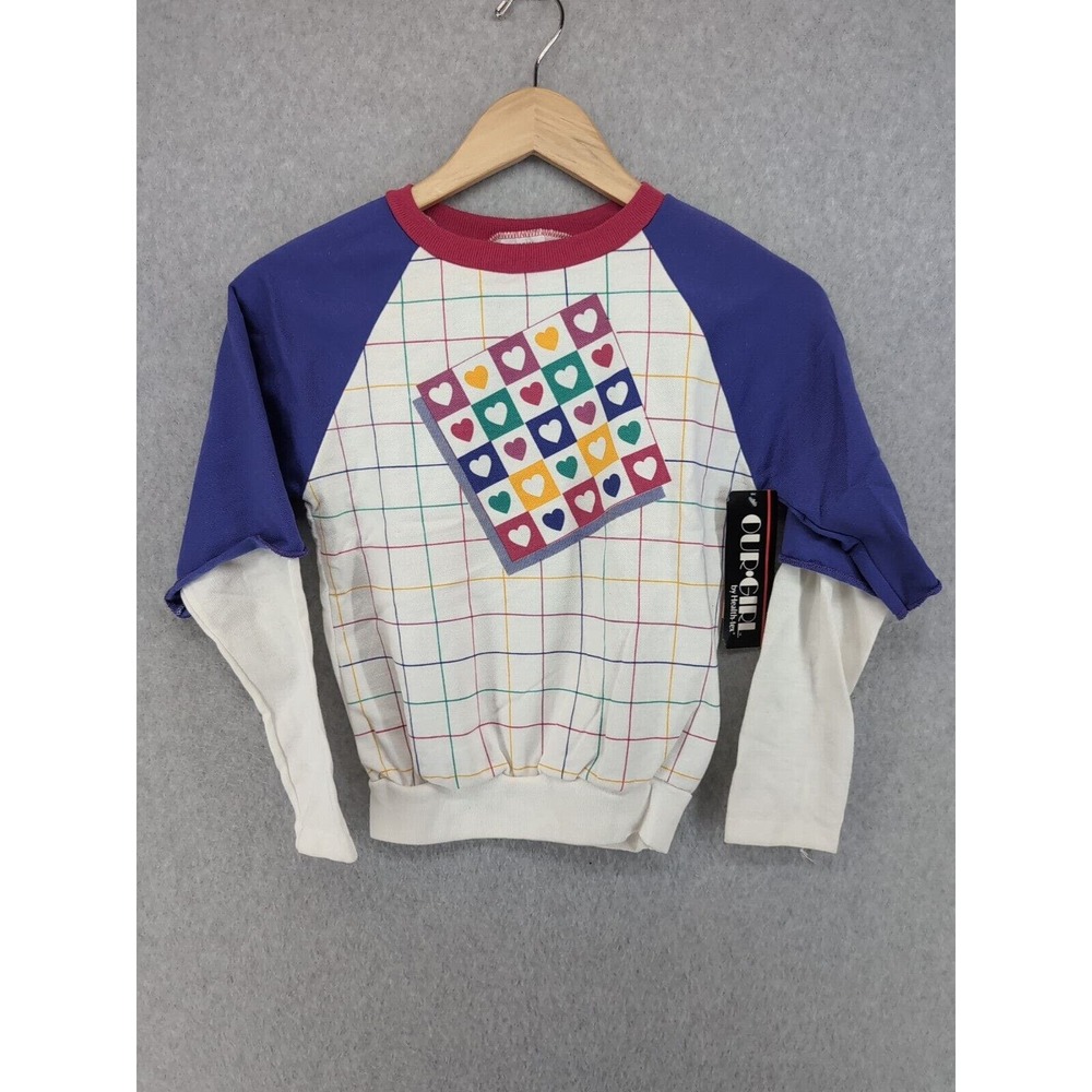 Vintage 1984 Our Girl By Health-tex Size 12 Girls Long Sleeved Top NWT Old Stock